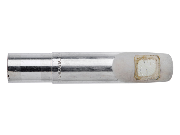 Guardala Lazer Trimmed .105" Crescent Silver Plated Metal Tenor Mouthpiece (Out on Trial)