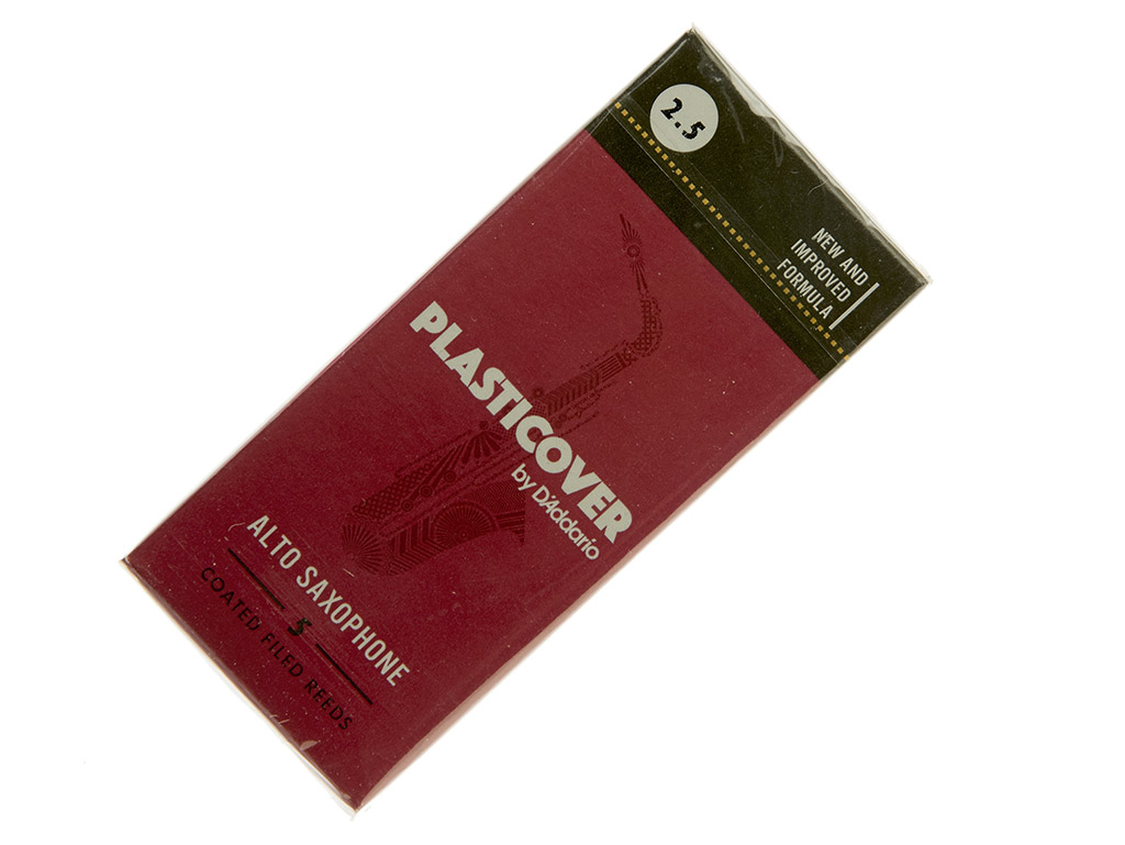 Alto Saxophone Reeds Strength 2.5 - 10-Pack With Transparent Case For Beginners & Professionals